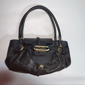 nwot JIMMY CHOO black calfskin leather Tulia Shoulderbag